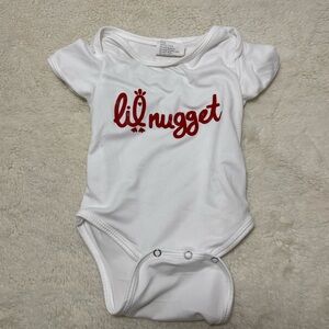 White Onesie with Red Script